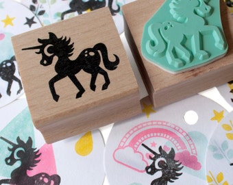 Unicorn stamp, unicorn ink stamp, unicorn rubber stamp, stamp for her, fantasy stamp, horse stamp, diy unicorn, unicorn card, unicorn diy