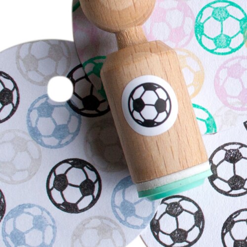 Soccer Ball Stamp Football Mini Stamp for Him for Kids Etsy