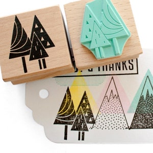 Graphic Trees Stamp for Artistic Creations and Decor stamping image 3