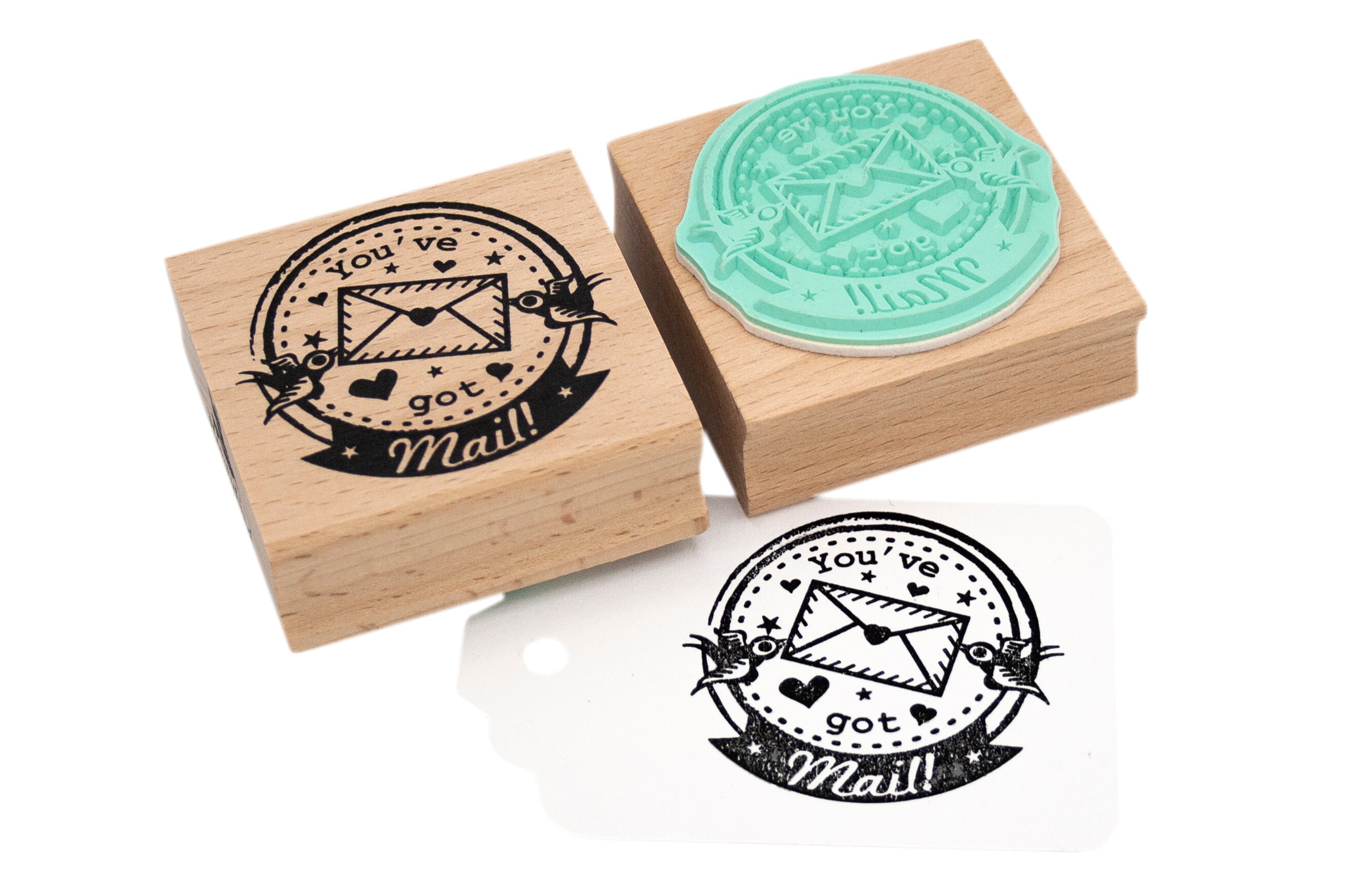 You've got Mail stamp (round design), snail mail stamp, stamp voo…
