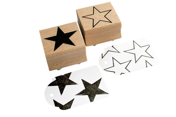 Mint Green Solid Star Stamp for Creative Decor and Craft Projects 