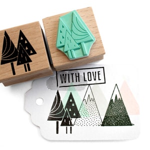 Graphic Trees Stamp for Artistic Creations and Decor stamping image 5