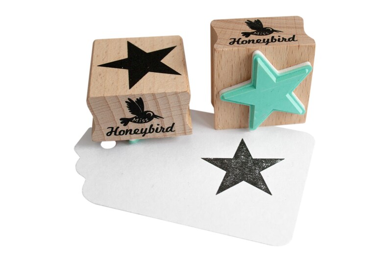 Star Solid Stamp Star Stamp Star Rubber Stamp Star Ink Etsy