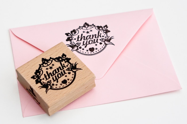 Thank You rubber stamp | Etsy
