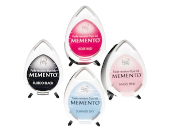 Conjunto de almofadas de tinta Memento Dew Drop: Scrapbooking e Carimbos