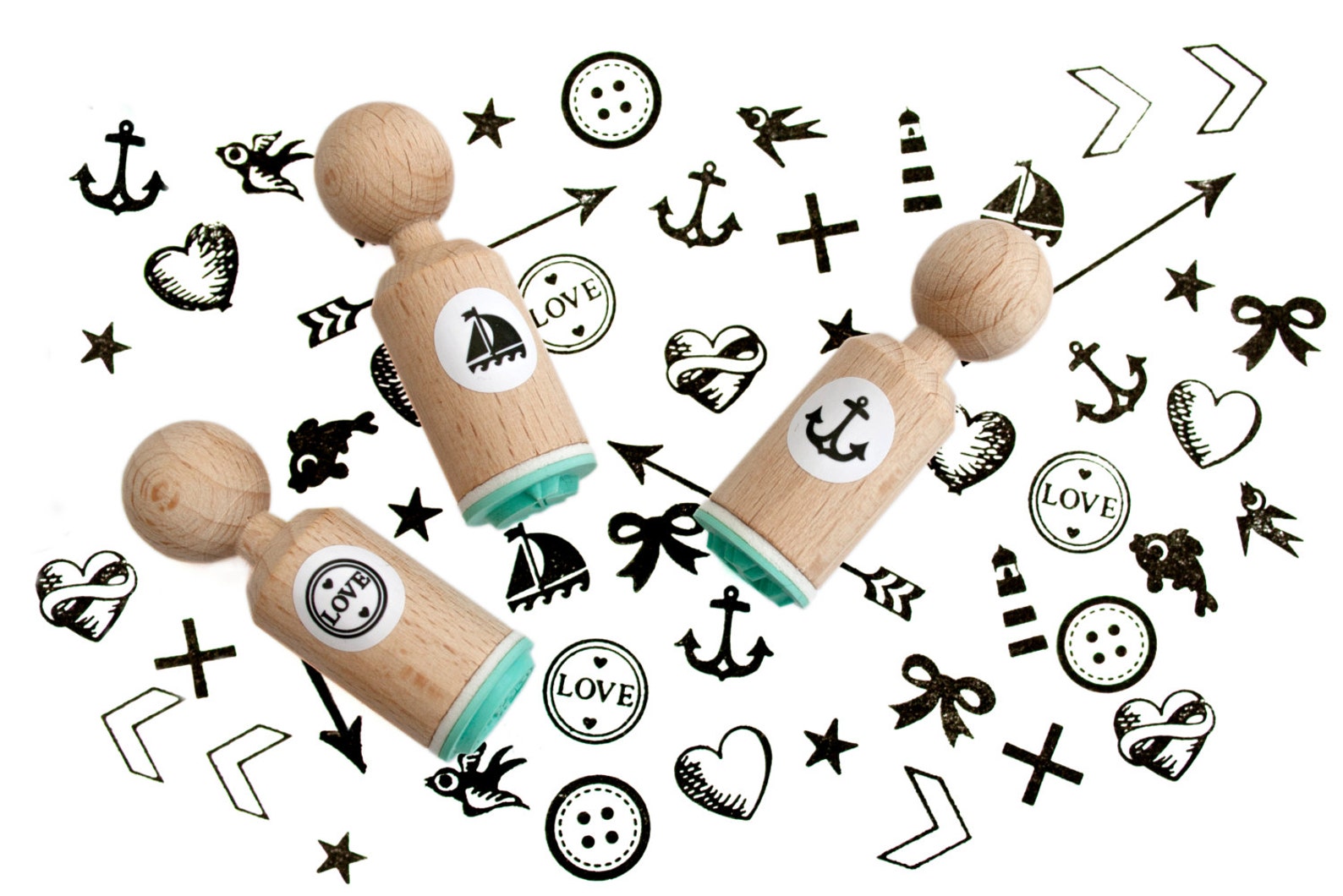 Mini ink Stamps Choose 5 out of more than 200 different Etsy