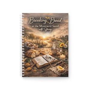 Gebetsjournal „Brotbrechen beim Senfkorn“ | Christliches Notizbuch | Bibelstudienjournal | Glaubensgeschenk für Frauen