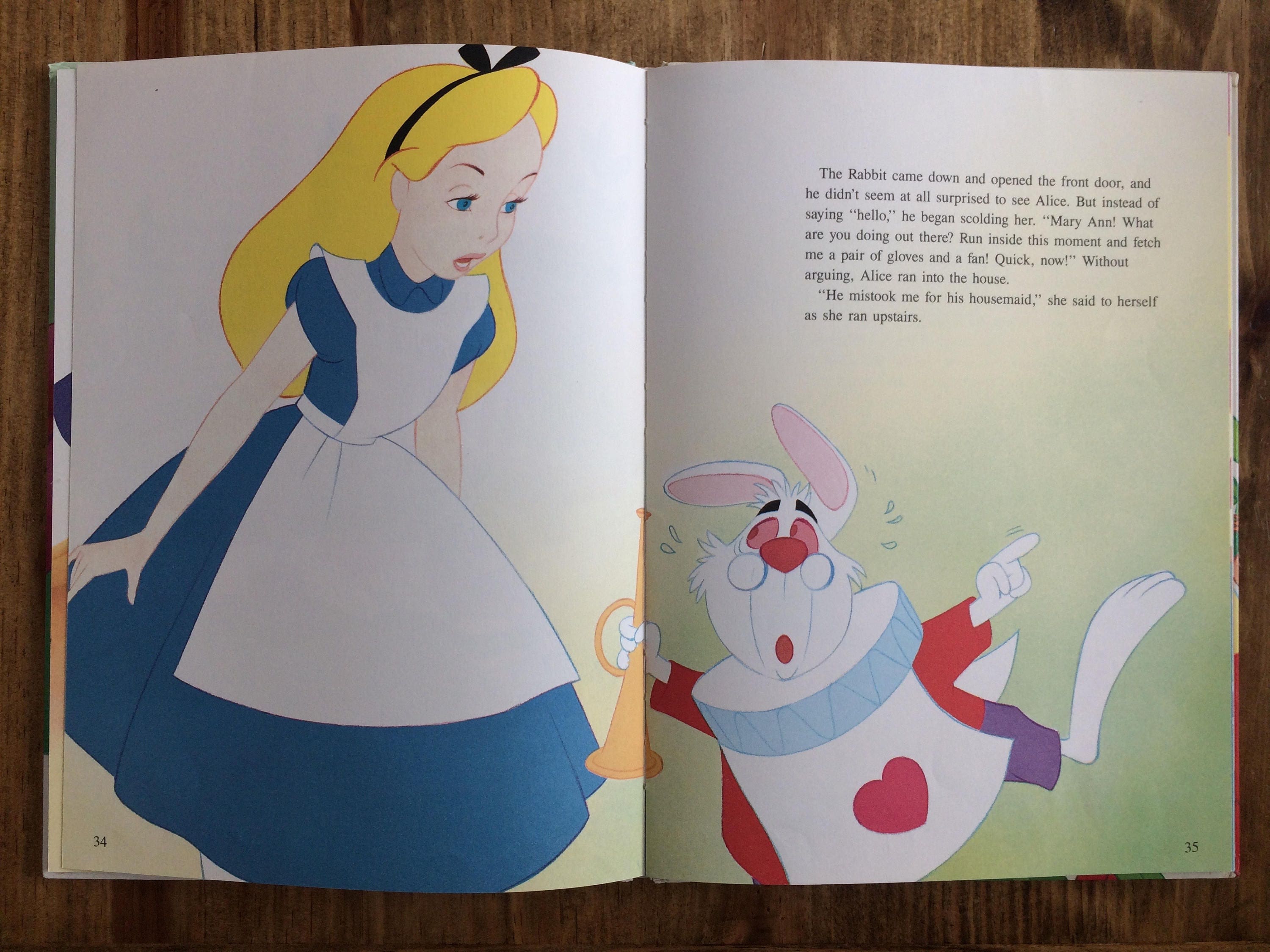 Vintage Alice In Wonderland Book 1986 Walt Disney Etsy - Gambaran
