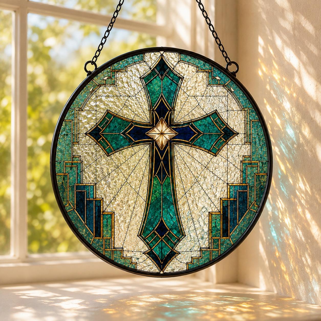Stained Glass Church Lamp - Etsy