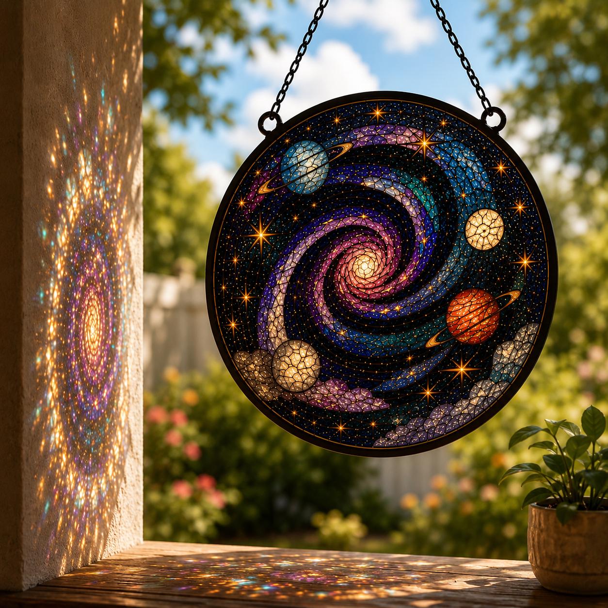Stained Glass Planet - Etsy