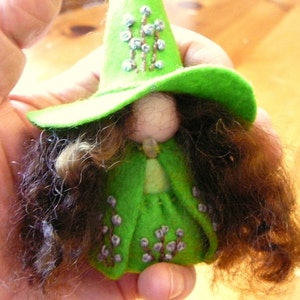 Spring Wool Felt Witch Peg Doll Witch Waldorf Inspired - Etsy