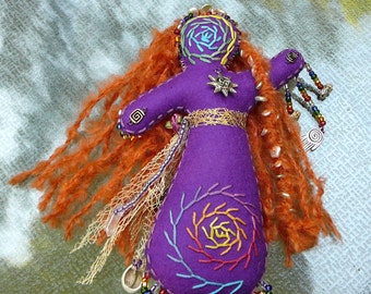 Sun Healing Art Doll, Chakra Doll, Spirit Doll, Medicine Doll