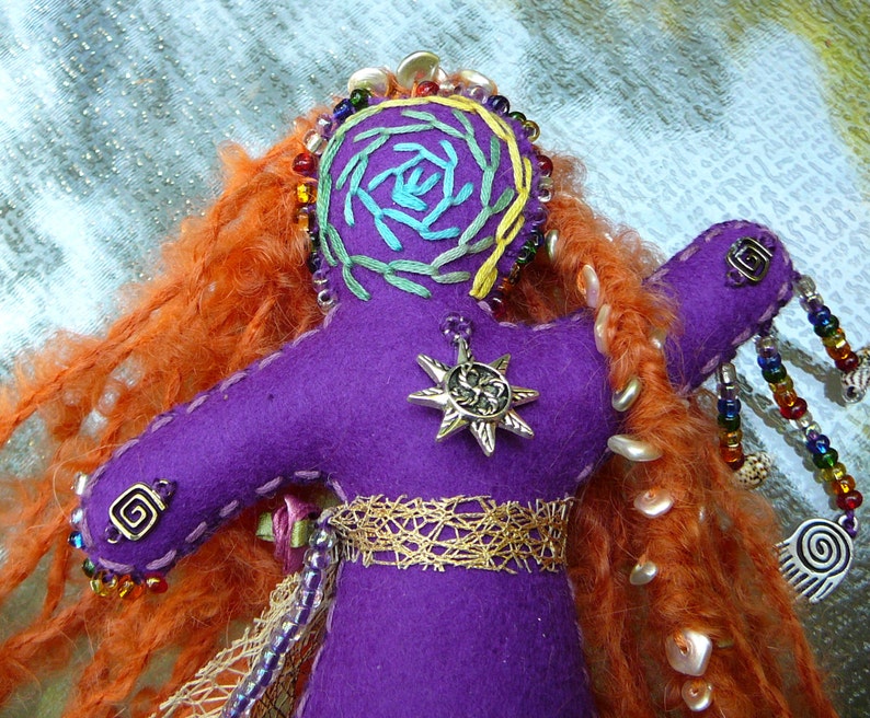 Sun Healing Art Doll, Chakra Doll, Spirit Doll, Medicine Doll image 2