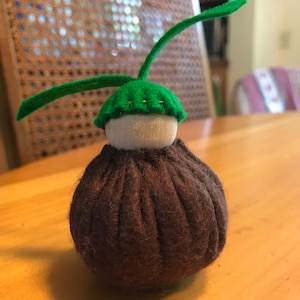 Root Child, Waldorf Inspired, Peg Doll, Miniature Doll