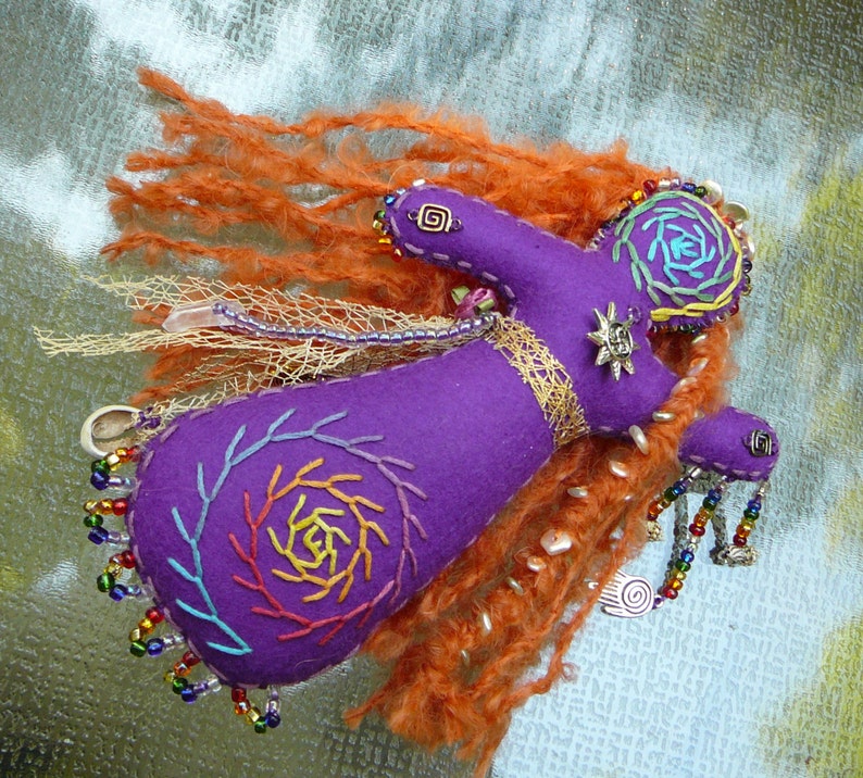 Sun Healing Art Doll, Chakra Doll, Spirit Doll, Medicine Doll image 4