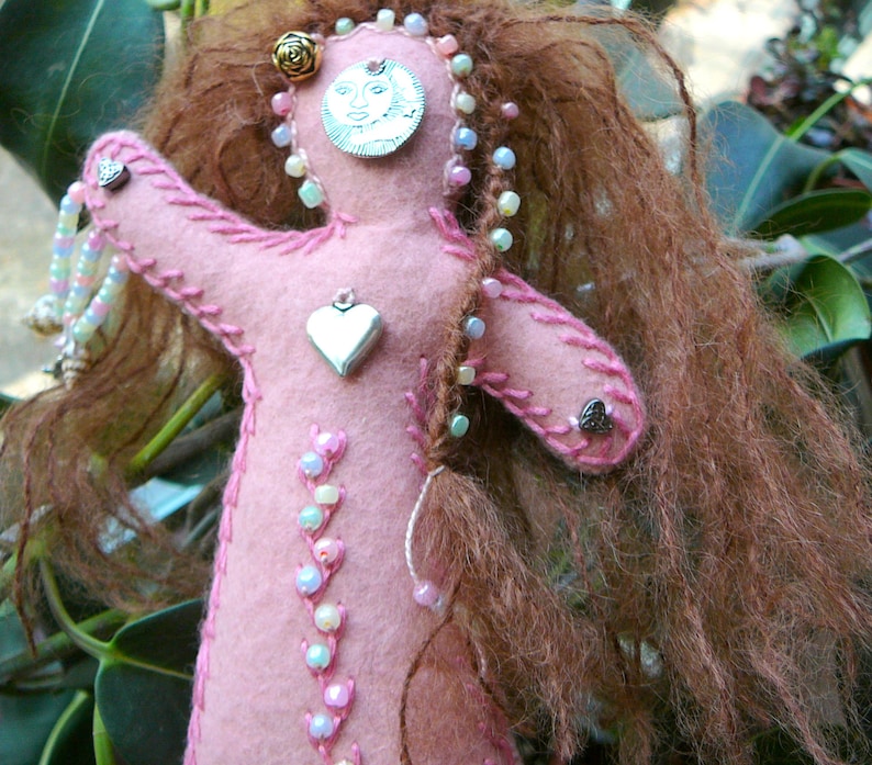 Self Care Healing Art Doll, Chakra Doll, Spirit Doll, Medicine Doll image 2