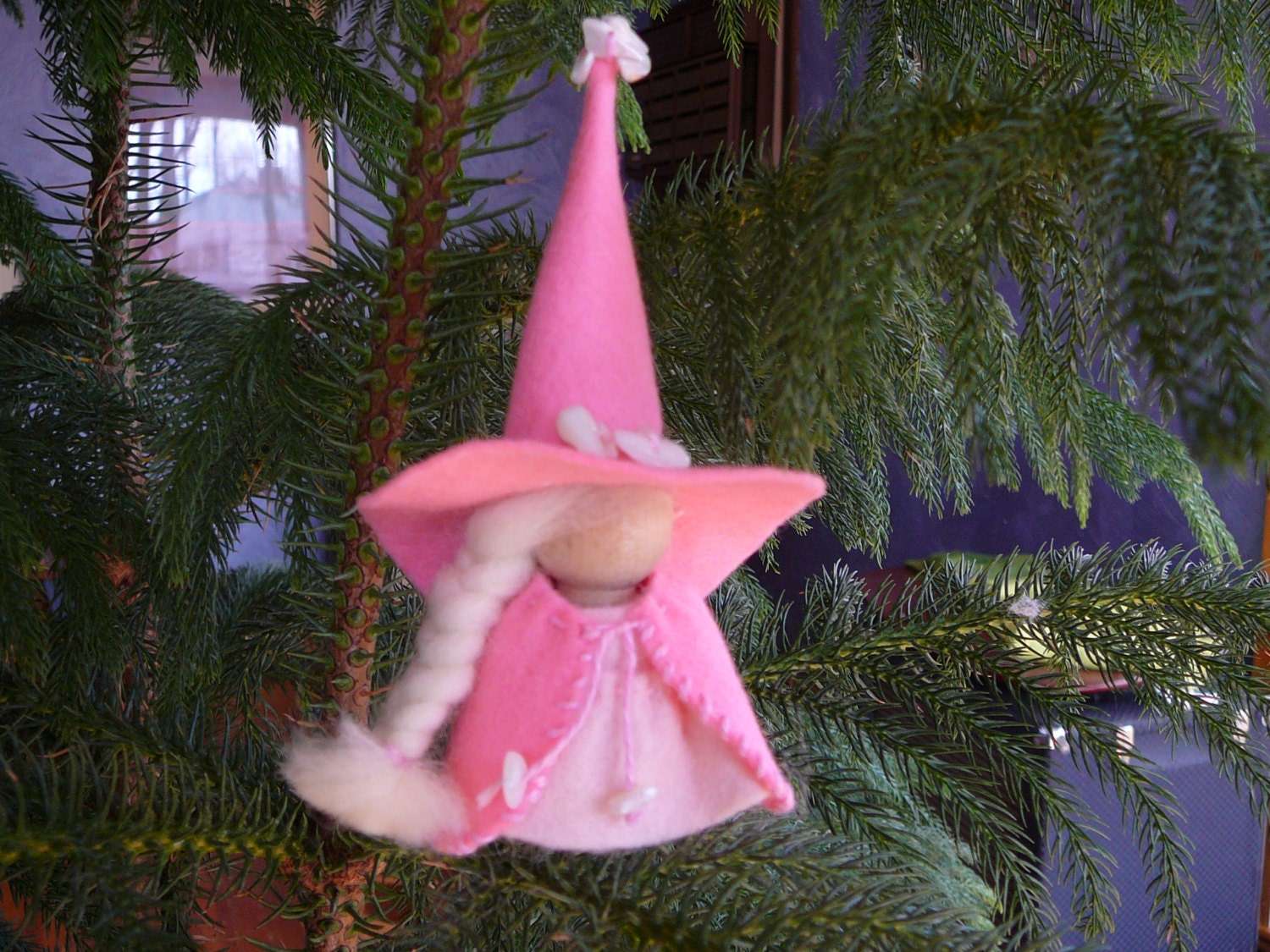 Pink Peg Doll Witch Good Witch Fairytale Witch Waldorf - Etsy