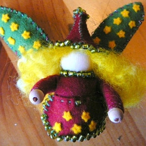 Schiaccianoci Peg bambola fata, fata bambina Natale, Waldorf Doll di Peg solstizio d&#39;inverno