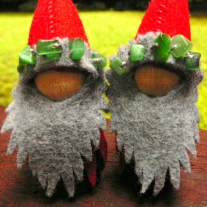 Red Winter Solstice Gnome, Waldorf Peg Doll,  Small Christmas Handmade Waldorf Gnome