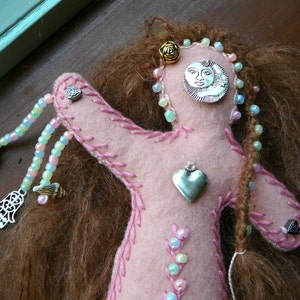 Self Care Healing Art Doll, Chakra Doll, Spirit Doll, Medicine Doll image 4
