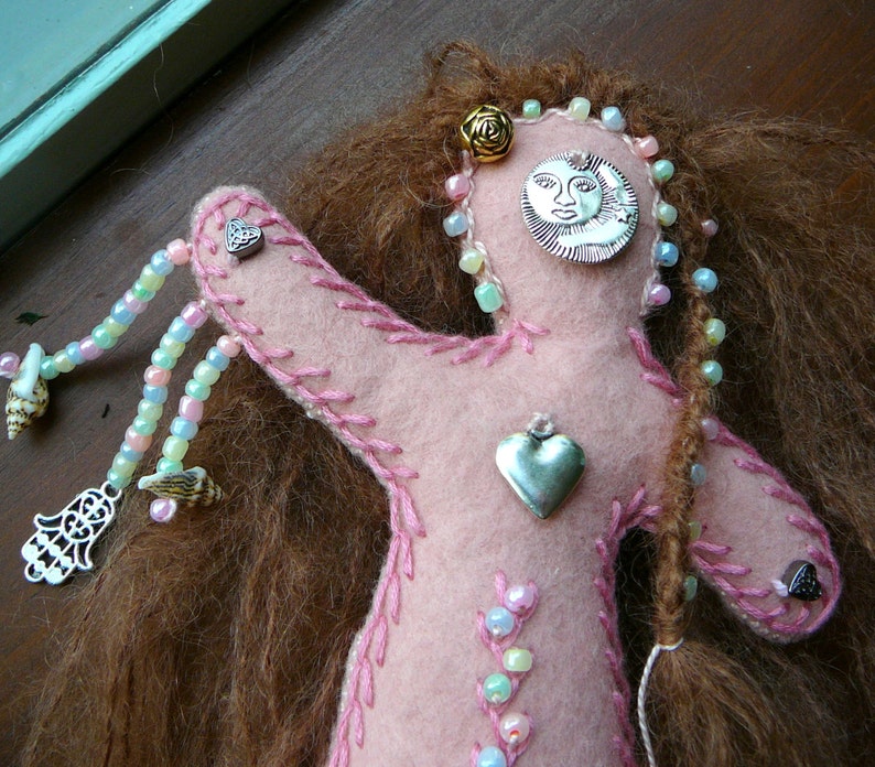 Self Care Healing Art Doll, Chakra Doll, Spirit Doll, Medicine Doll image 4