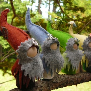 Gnomes for Four Seasons, Waldorf Inspired, Peg Doll Gnome, Made to Order
