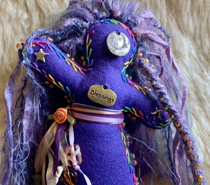 Healing Art Doll, Chakra Doll, Spirit Doll, Medicine Doll image 8