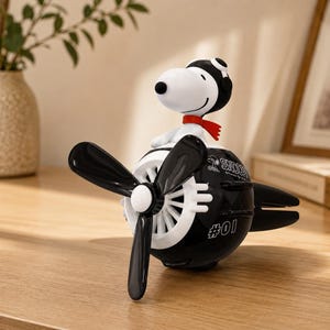Snoopy Airplane Car Air Freshener, Cartoon Vent Clip Auto Accessory