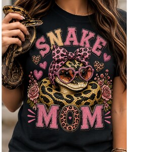 Snake Mom PNG, Coquette Ball Python Shirt Design, Reptile Lover Sublimation (Digital Download)