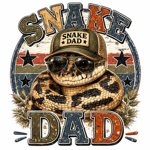 Snake Dad PNG, Ball Python Dad Shirt Design, Funny Reptile Dad PNG, Exotic Pet Lover Sublimation, Digital Download