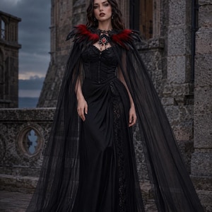 Black Lace Vampire Costume