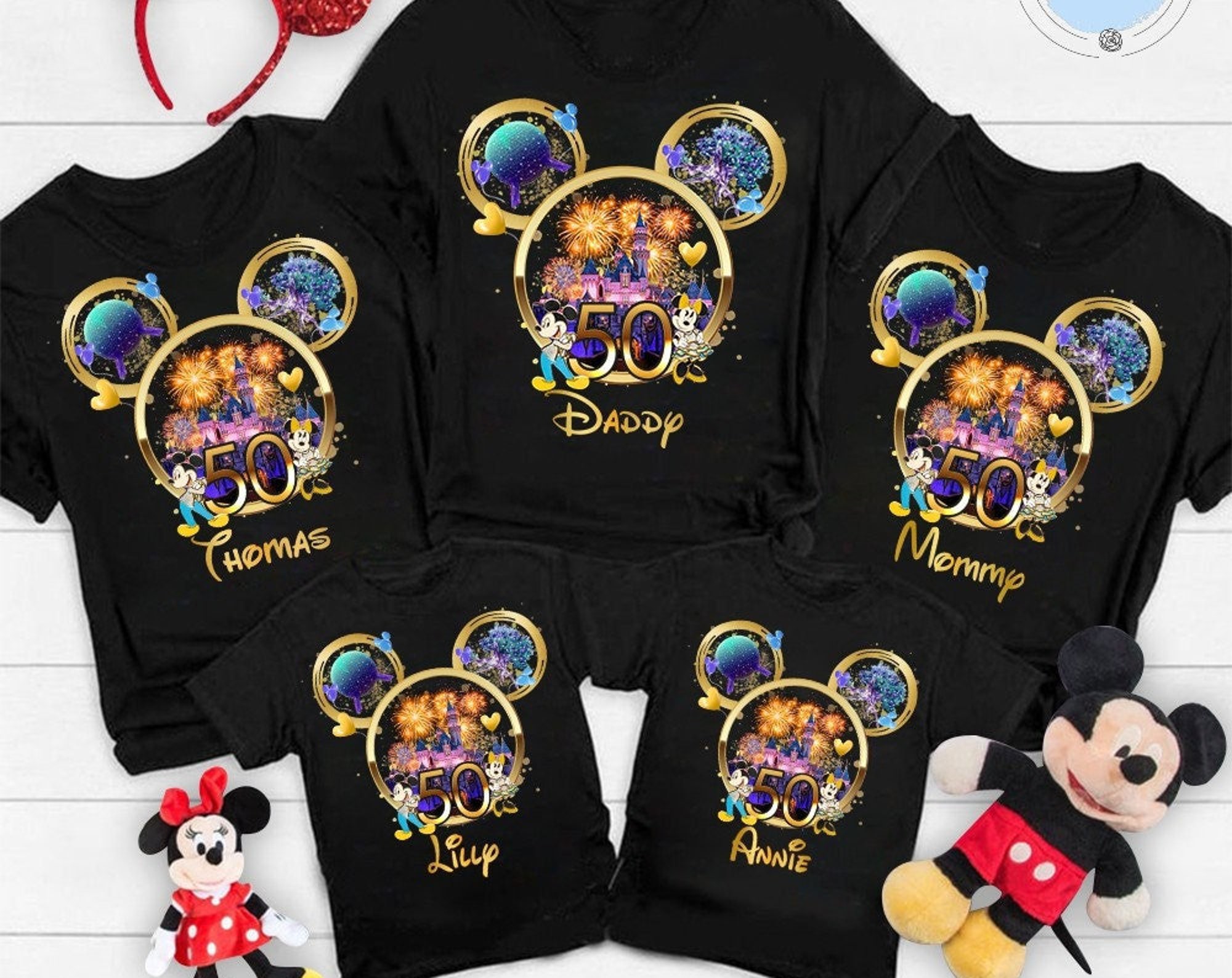 Discover 50th Anniversary Walt Disney World Shirts, Custom Disney Family shirts, Disney Vacation shirts, Disneyland shirt, Family Trip shirts