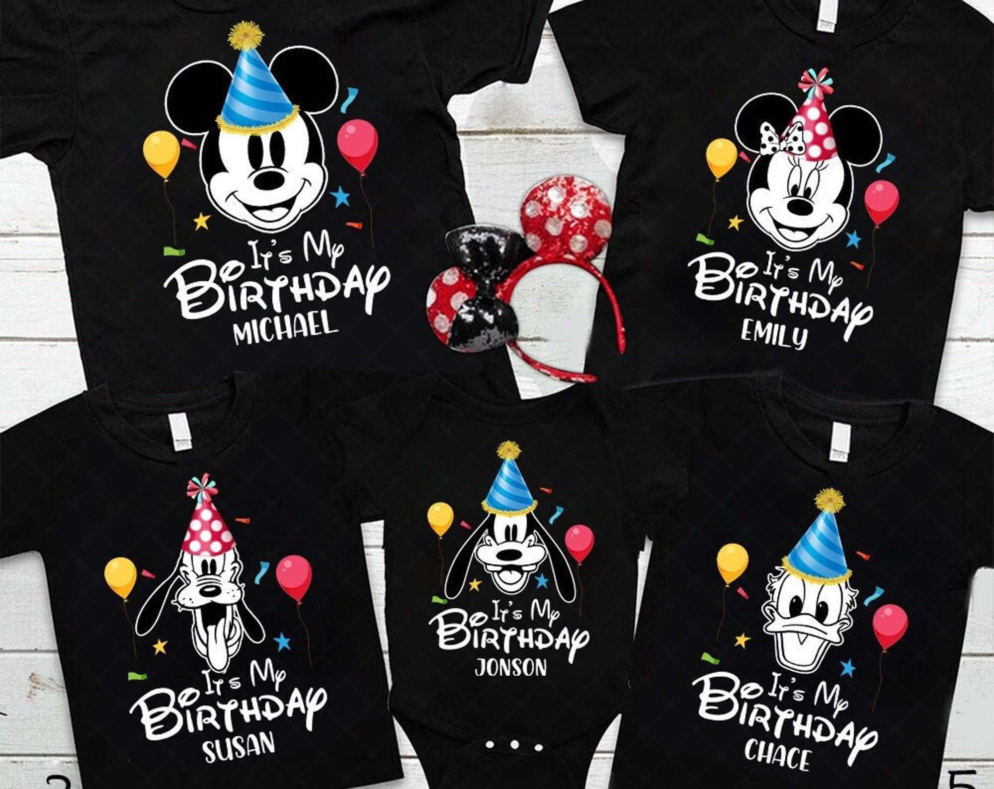 Discover Personalised Disney Birthday shirts