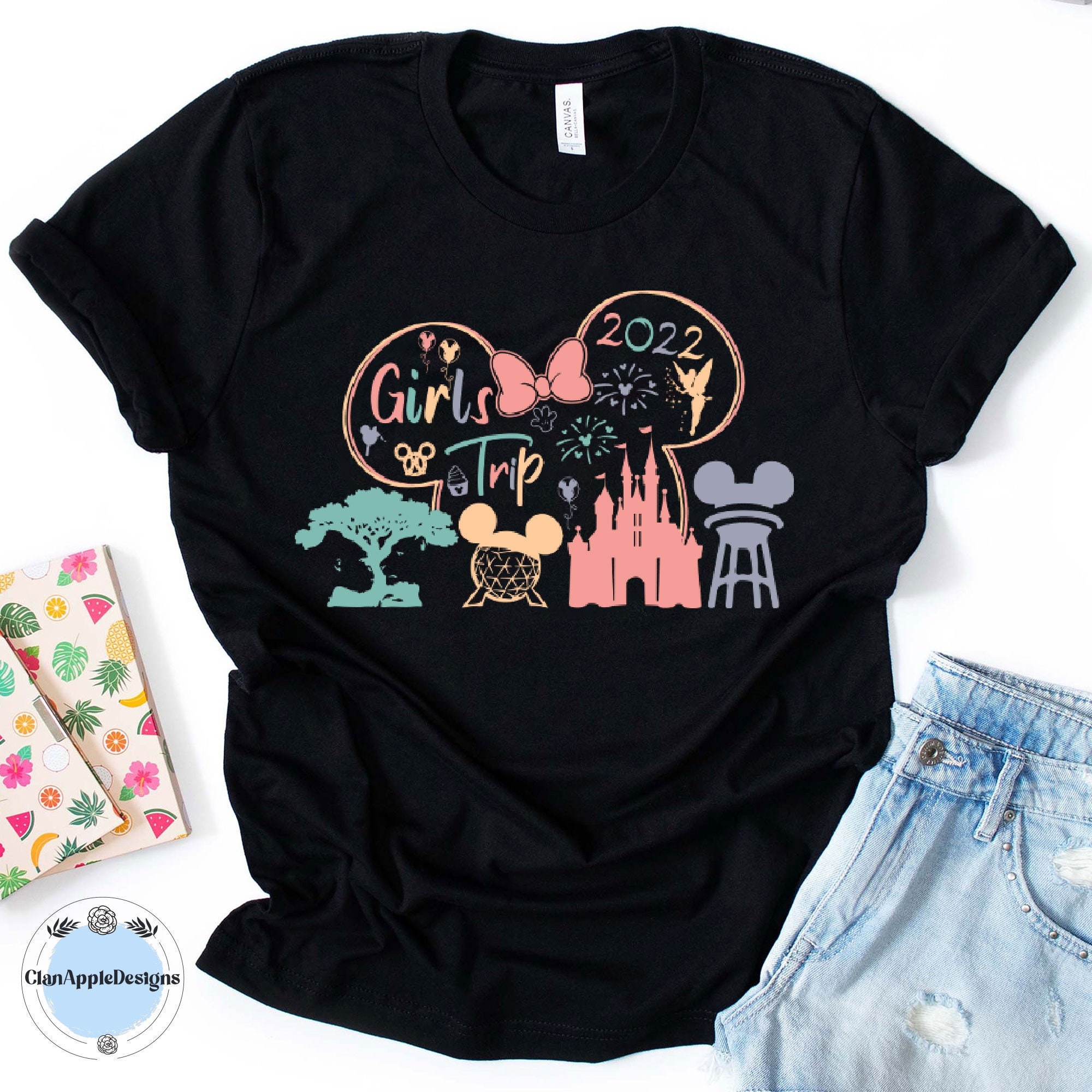 Disney Girls Trip Mädchen Urlaub T-Shirt Disney Girls Trip Mädchen Urlaub T-Shirt