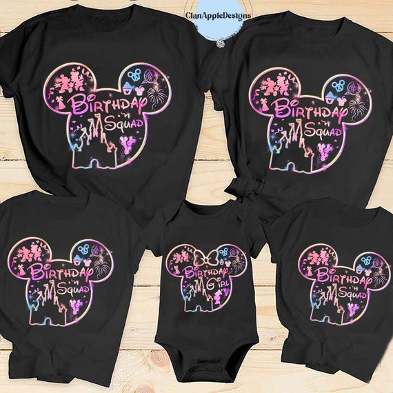 Disney Birthday Squad Shirts Disneyland 