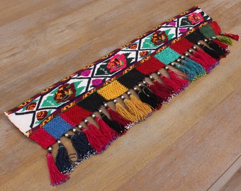 FAST with UPS-12902 Vintage Uzbek Tassel Ethnic Dancing Belt Segusha 9.06 x 28.35 Old Tassel Tassel Ethnic Belly Dancer Accessory