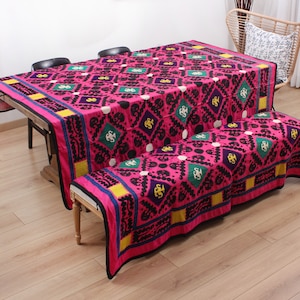 Suzani, Suzani Überwurf, Suzani Tagesdecke, 6,59 &#39;x 9,55&#39; Suzani Wandbehang, Suzani Wandteppich, usbekische Suzani Tischdecke, SCHNELLE Sendung 14775