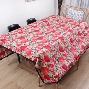 Vintage Cotton, Cotton Fabric, Russian Trade Cloth, 6.79' x 7.58' Roller Print On Cotton, Table Cover, Vintage Hanging, FAST shipment 14931