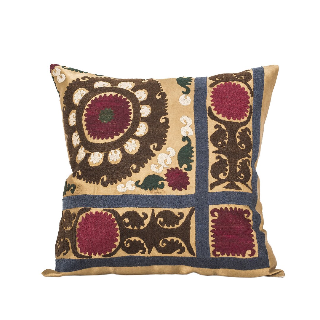 Suzani Pillow Cover Uzbek Suzani Pillow 18.11 X Etsy