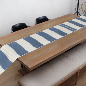 Ikat Fabric, 5.00 meters Uzbek Ikat, Handwoven Silk and Cotton Fabric, Table Runner, Hand Dyed, Tie Dyed Ikat Fabric, Fast Shipment 12421