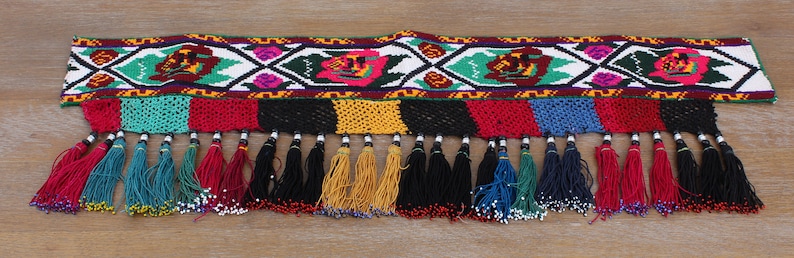 FAST with UPS-12902 Vintage Uzbek Tassel Ethnic Dancing Belt Segusha 9.06 x 28.35 Old Tassel Tassel Ethnic Belly Dancer Accessory