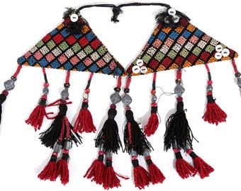 6,69"x9,84" Tassel Vintage Uzbek Tassel Segusha Old Tassel Ethnic Belly Dancer Accessory Ethnic Dancing Belt FAST SHIPMENT with UPS - 10411