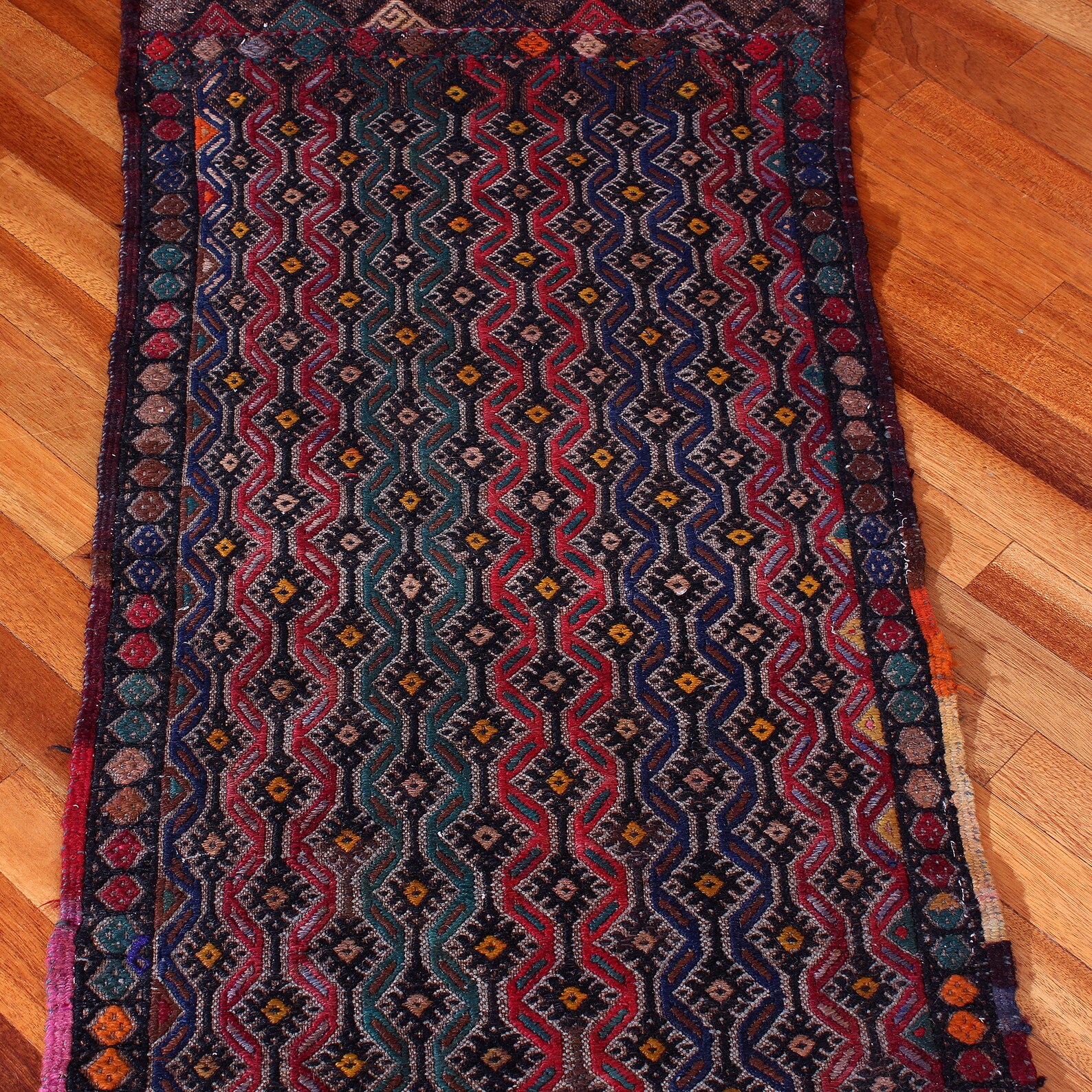 1.57' X 3.77' Kilim Yastik Turkish Vintage Kilim Etsy
