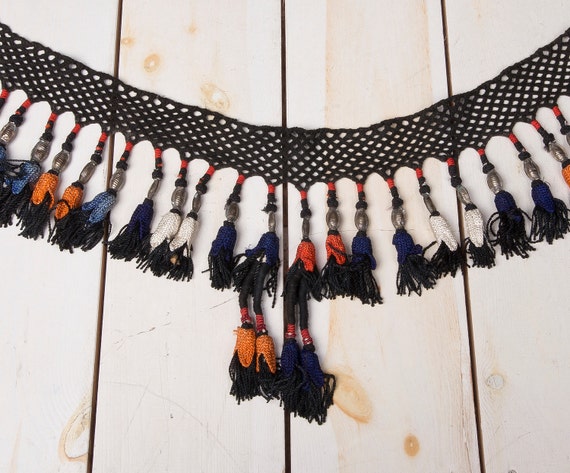 9.84" x 39.37" Tassel Vintage Uzbek Tassel Segusha