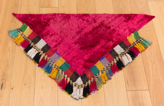 39.37" x 23.62" Tassel Vintage Uzbek Tassel Segush