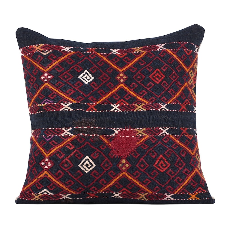 10915 23.23 x 23.23 Pillow Cover Kilim Pillow Vintage Kilim Pillow Handwoven Pillow FAST SHIPMENT with ups or fedex