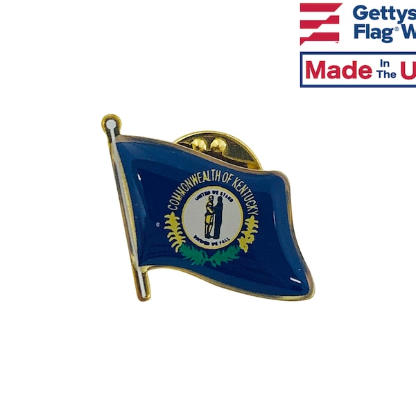 Kentucky State Flag Lapel Pin - Made in the USA!