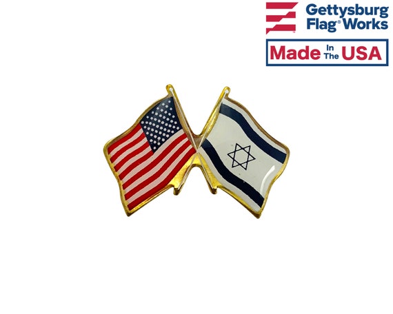 USA ARUBA FRIENDSHIP CROSSED FLAGS LAPEL PIN NEW