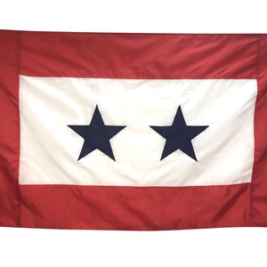 Service Star -2 BLUE STARS 3x5&#39; Flag - High Quality All Weather Nylon - Made in the USA! - Free Shipping