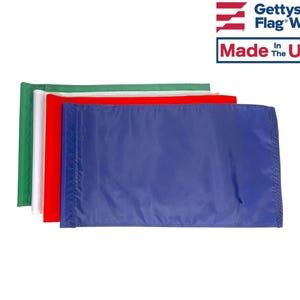 Blank 14x20&quot; Nylon Golf Flags - Tube Attachment - Made in the USA!